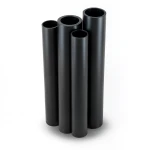 مواسير HDPE قطر خارجي 200 مم سمك 6.2 مم لون أسود