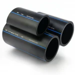 أنابيب HDPE السعودي  PE 100 ضغط 16 بار قطر خارجي 140 مم سمك 12.7 مم لون اسود