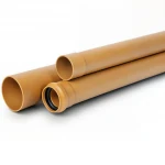 UPVC Pipes Al-Rajhi  Outside Diameter   200 mm Thickness 4.9 mm Golden Brown Colour