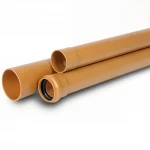 UPVC Pipes Al-Rajhi  Weight 7.01 kg / meter  Outside Diameter  250  mm Thickness 6.1 mm Golden Brown Colour