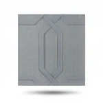 Italian wall covering, gray color, length 10 m, width 0.53 m, model 21101