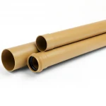 UPVC Pipes Al-Rajhi   Weight 17.83 kg / meter  Outside Diameter 400 mm Thickness  9.8  mm Golden Brown Colour