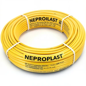 أنابيب HDPE PE 100 ضغط 6 بار قطر خارجي 110 مم سمك 4.0 مم لون أصفر | نيبروبلاست