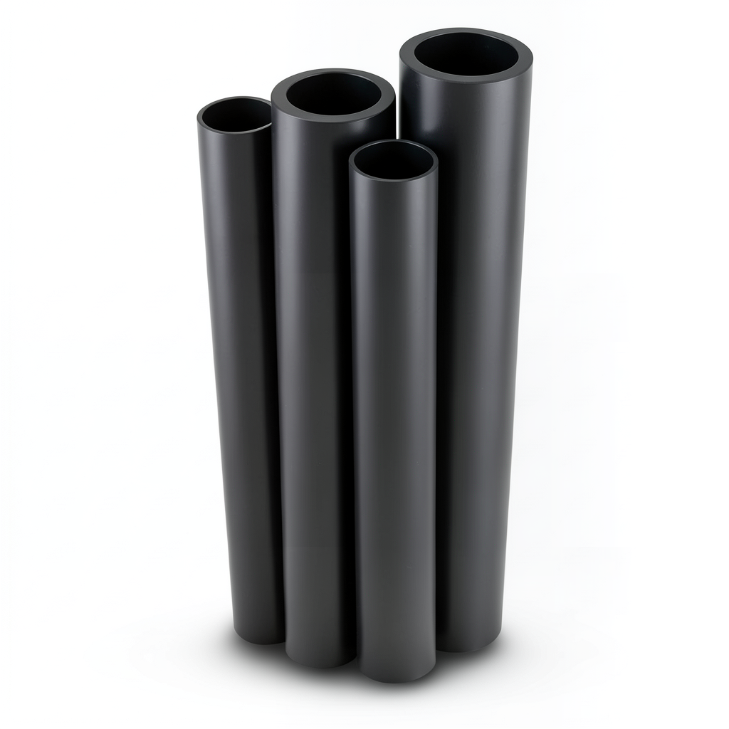 HDPE Pipes Outside Diameter 100 mm Thickness 3.2 mm Black