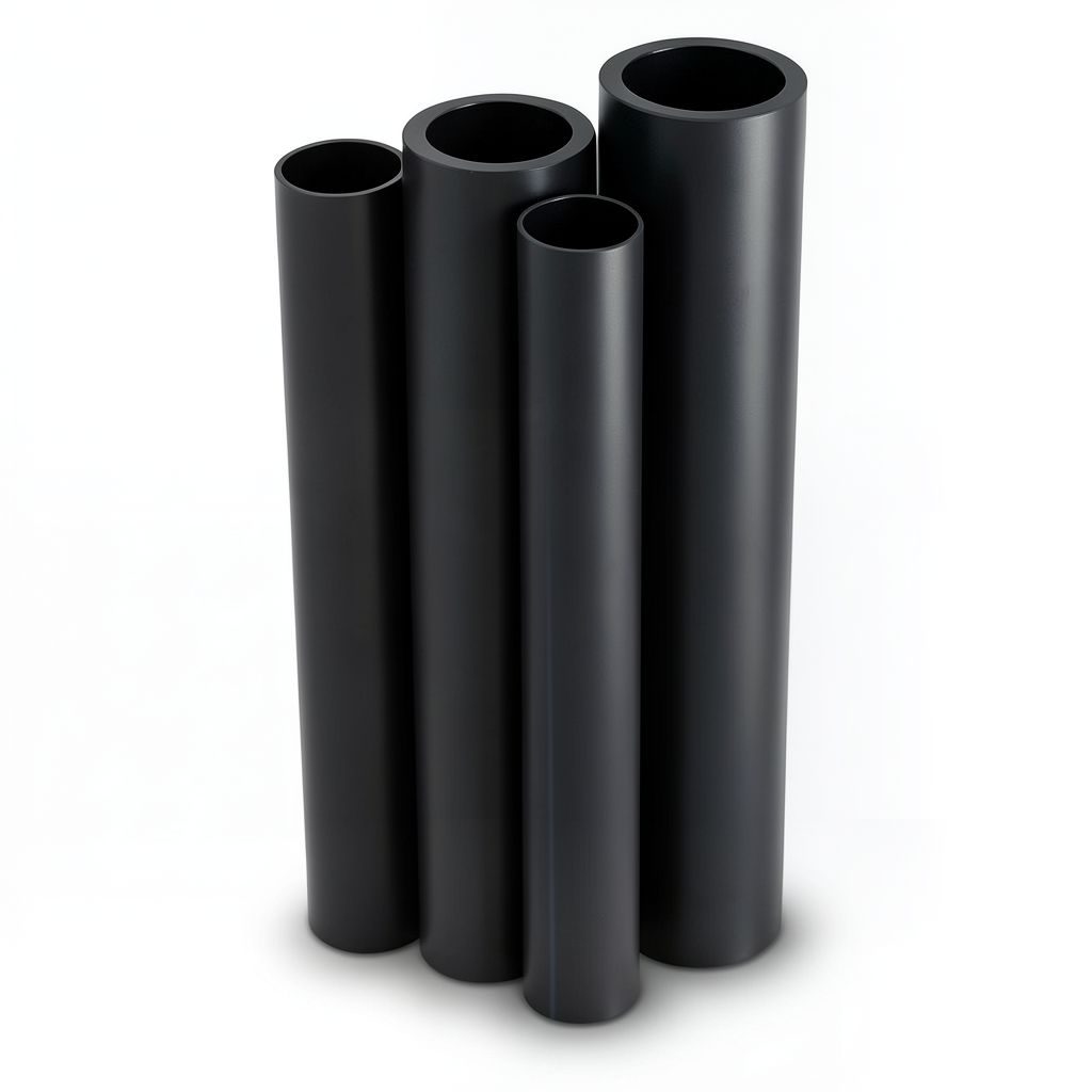 أنابيب HDPE الراجحي قطر خارجي 125 مم سمك 3.9 مم لون أسود
