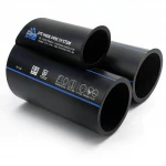 مواسير HDPE  من انظمة الأنابيب PE 100 ضغط 10 بار قطر خارجي 180 مم سمك 10.7 مم لون اسود