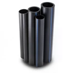 مواسير HDPE قطر خارجي 160 مم سمك 4.9 مم لون أسود