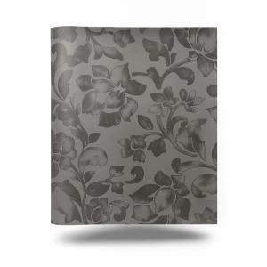 Italian Wallpaper 10m x 0.53m Dark Beige, Floral Pattern