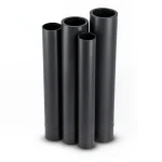 مواسير HDPE قطر خارجي 200 مم سمك 6.2 مم لون أسود