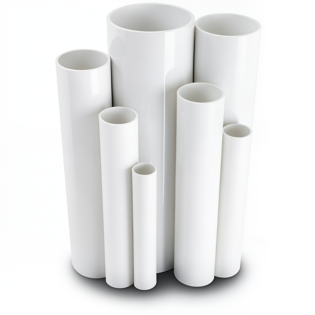 UPVC Pipes Nominal Pressure 6 Bar Outside Diameter 89.1 mm Thickness 3.3 mm White
