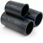 أنابيب HDPE السعودي  PE 100 ضغط 10 بار قطر خارجي 200 مم سمك 11.9 مم لون اسود