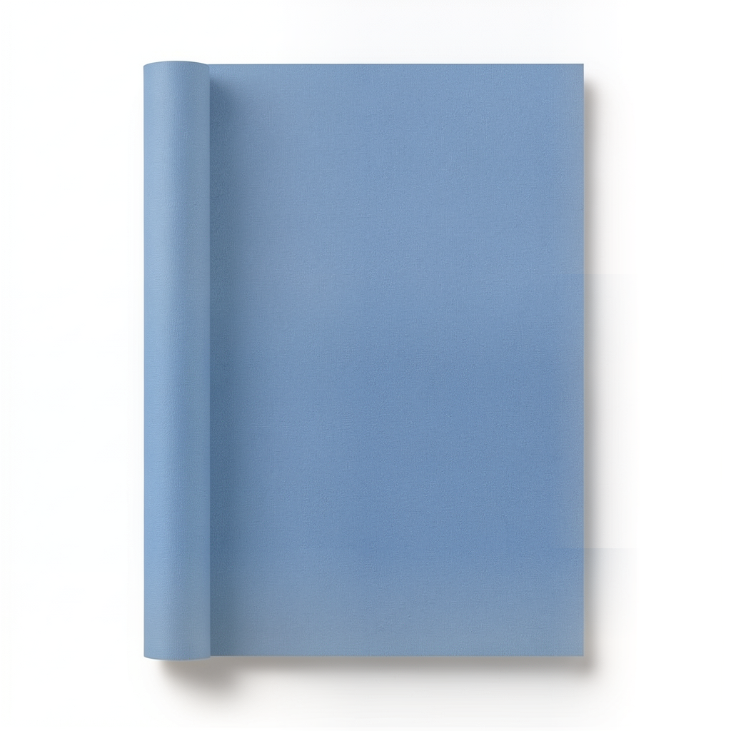 German Wall Covering Plain Design 10×0.53 m, Blue Color