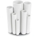 مواسير UPVC ضغط 15 بار قطر خارجي 75 مم سمك 4.8 مم لون أبيض