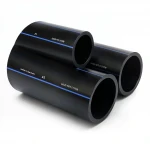أنابيب HDPE السعودي PE 100 ضغط 16 بار قطر خارجي 225 مم سمك 20.5 مم لون اسود