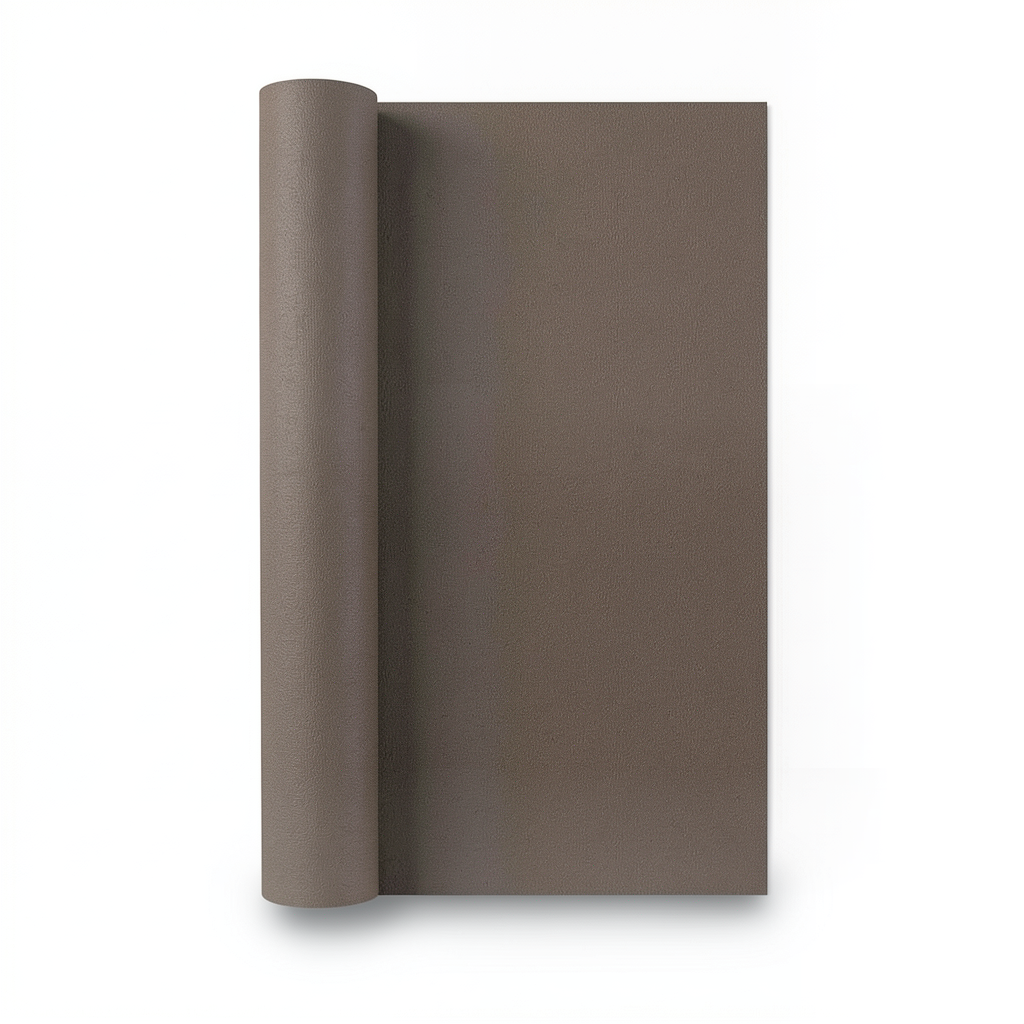 German Wall Covering 10×0.53 m, Plain Design, Brown Color