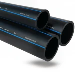 أنابيب HDPE السعودي  PE 100 ضغط 10 بار قطر خارجي 250 مم سمك 14.8 مم لون اسود