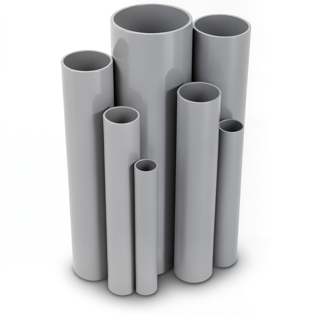UPVC Pipes Outside Diameter 250 mm Thickness 7.3 mm Gray Color