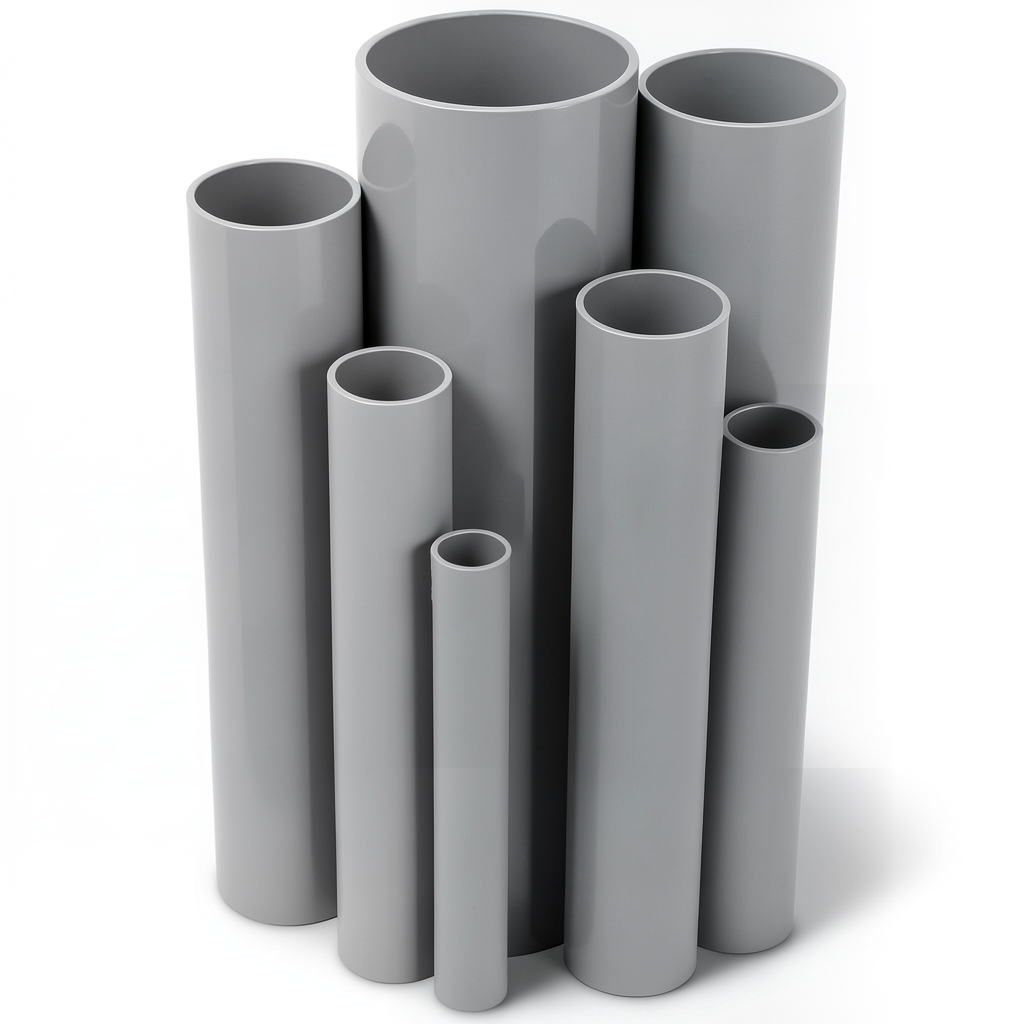 UPVC Pipes Outside Diameter 315 mm Thickness 9.2 mm Gray