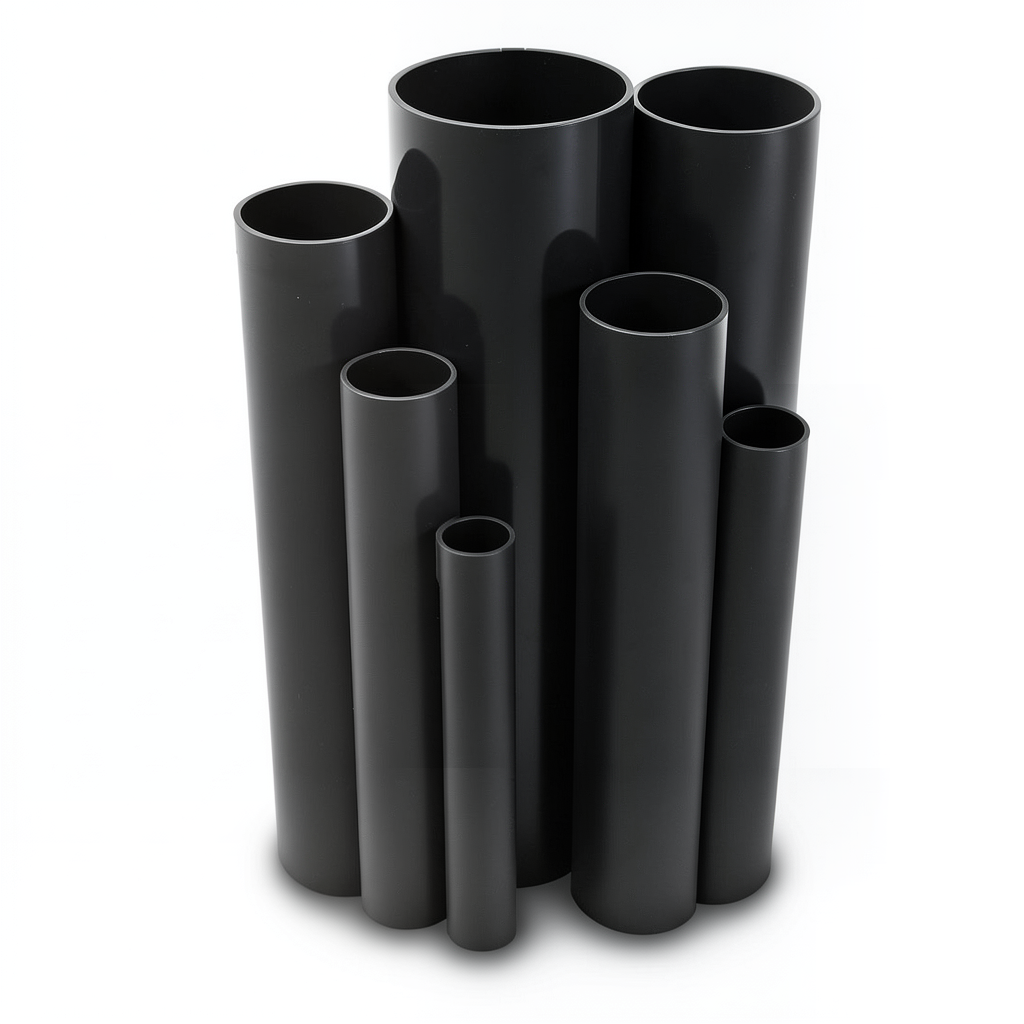 UPVC Pipes Nominal Pressure 15 Bar Outside Diameter 75 mm Thickness 4.8 mm Black