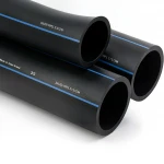 أنابيب HDPE السعودي PE 100 ضغط 10 بار قطر خارجي 280 مم سمك 16.6 مم لون اسود