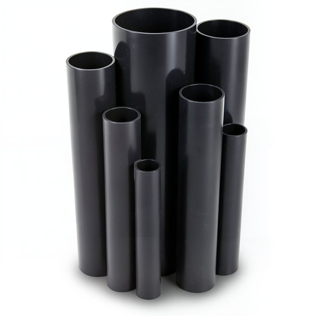 مواسير UPVC ضغط 6 بار قطر خارجي 89.1 مم سمك 3.3 مم لون اسود