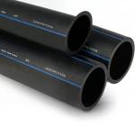 أنابيب HDPE السعودي  PE 100 ضغط 6 بار قطر خارجي 180 مم سمك 6.9 مم لون اسود