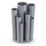 مواسير UPVC قطر خارجي 200 مم سمك 5.9 مم لون رمادي
