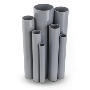 مواسير UPVC قطر خارجي 200 مم سمك 5.9 مم لون رمادي