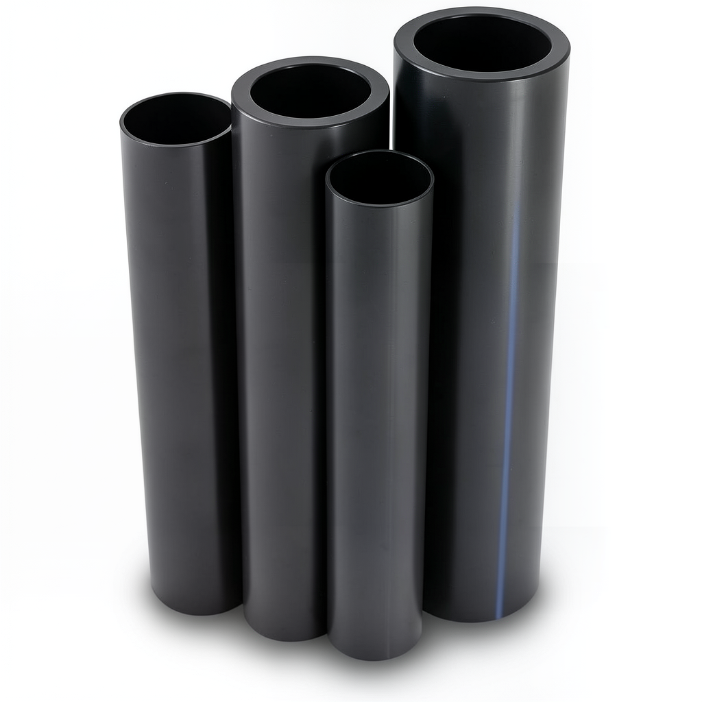 أنابيب HDPE الراجحي قطر خارجي 110 مم سمك 4.2 مم لون أسود