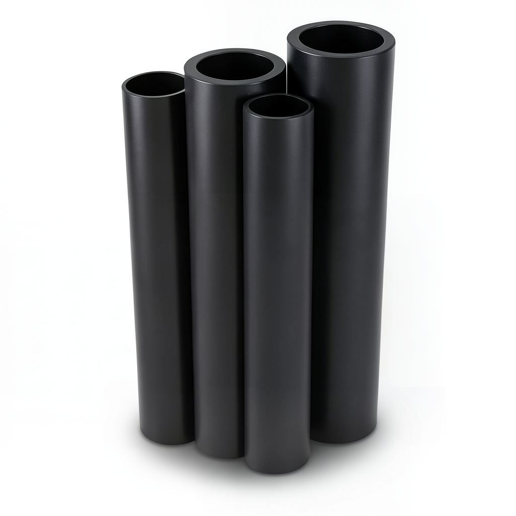 أنابيب HDPE الراجحي قطر خارجي 125 مم سمك 4.9 مم لون أسود