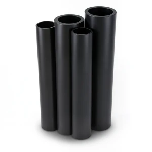 أنابيب HDPE الراجحي قطر خارجي 125 مم سمك 4.9 مم لون أسود