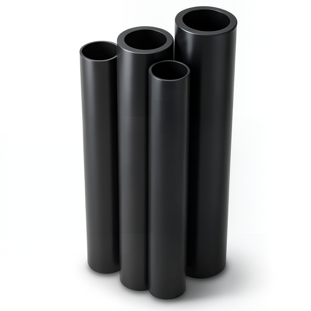مواسير HDPE قطر خارجي 160 مم سمك 6.2 مم لون أسود