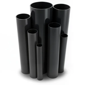 مواسير UPVC ضغط 9 بار مقاس 3 إنش قطر خارجي 88.7 مم سمك 3.5 مم لون أسود