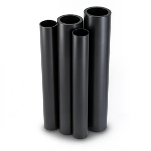 مواسير HDPE قطر خارجي 250 مم سمك 9.6 مم لون أسود