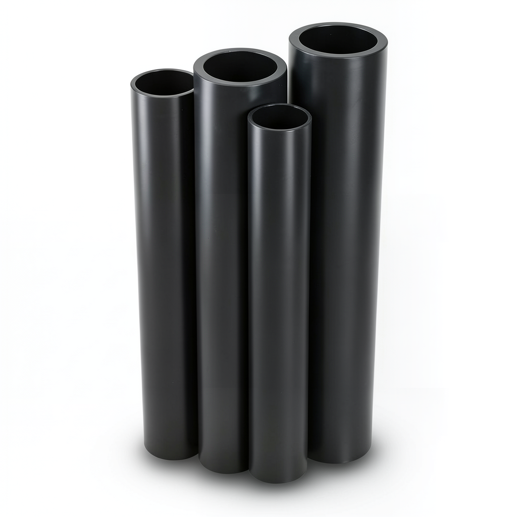 مواسير HDPE قطر خارجي 315 مم سمك 12.1 مم لون أسود