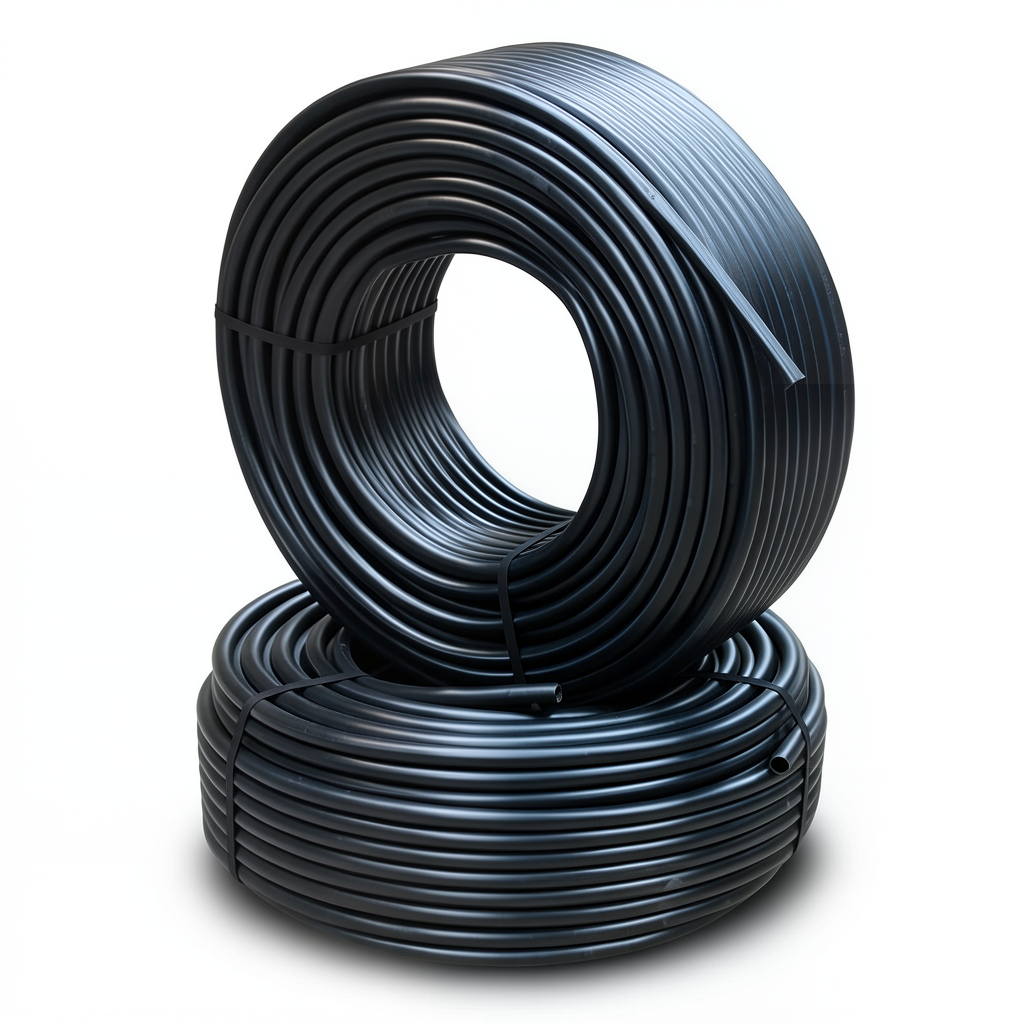 أنابيب HDPE PE 80 ضغط 4 بار قطر خارجي 63 مم سمك 1.8 مم لون أسود
