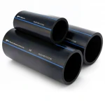 أنابيب HDPE السعودي PE 100 ضغط 6 بار قطر خارجي 250 مم سمك 9.6 مم لون اسود