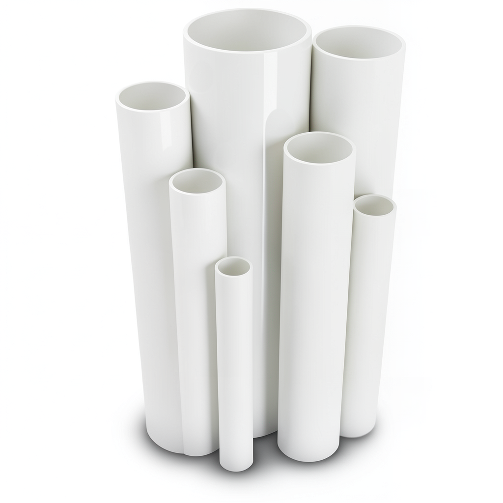 UPVC Pipes 15 Bar Pressure 75 mm Diameter 4.8 mm Thickness White