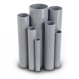 UPVC Pipes Outside Diameter 200 mm Thickness 5.9 mm Gray