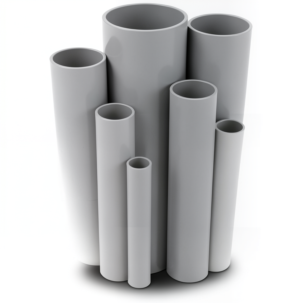 UPVC Pipes Outside Diameter 250 mm Thickness 7.3 mm Gray Color