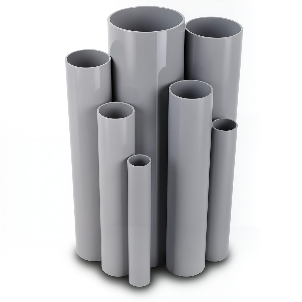 UPVC Pipes Outside Diameter 315 mm Thickness 9.2 mm Gray