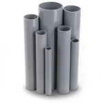 UPVC Pipes Outside Diameter 400 mm Thickness 11.7 mm Gray