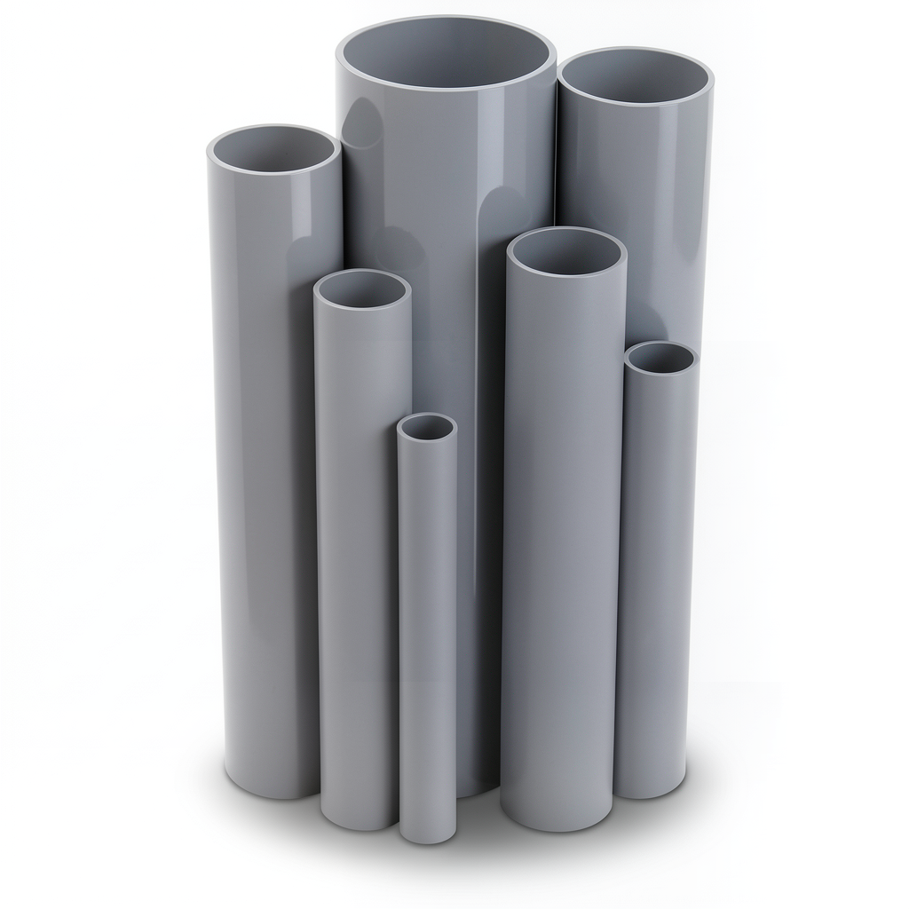UPVC Pipes Outside Diameter 400 mm Thickness 11.7 mm Gray