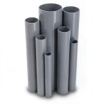 UPVC Pipes Outside Diameter 500 mm Thickness 14.6 mm Gray