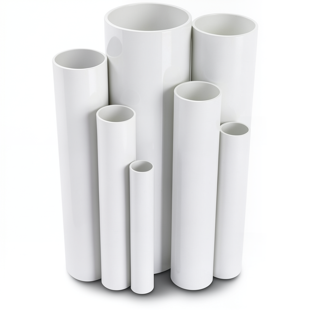 UPVC Pipes 3 Inch Nominal Pressure 9 Bar Outside Diameter 88.7 mm Thickness 3.5 mm White