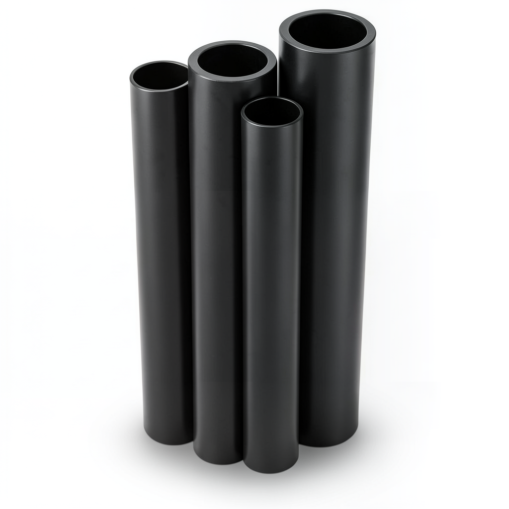 أنابيب HDPE قطر خارجي 100 مم سمك 3.9 مم لون أسود