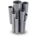 UPVC Pipes Nominal Pressure 9 Bar Outside Diameter 88.7 mm Thickness 3.5 mm Gray
