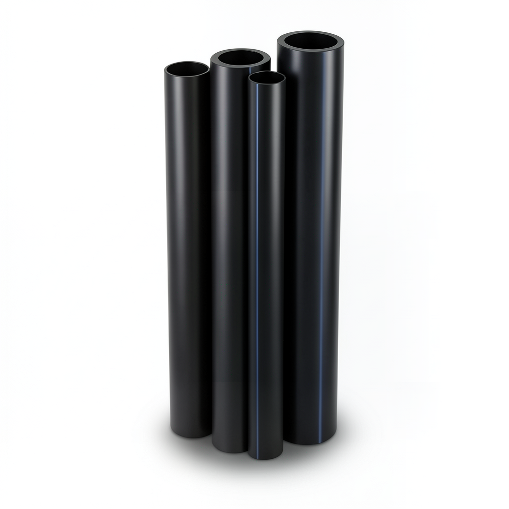 أنابيب HDPE الراجحي قطر خارجي 125 مم سمك 4.9 مم لون أسود