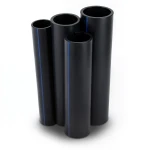 مواسير HDPE قطر خارجي 160 مم سمك 6.2 مم لون أسود