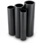 مواسير HDPE قطر خارجي 250 مم سمك 9.6 مم لون أسود